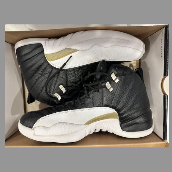 AIR JORDAN XII RETRO 12 (2004)  MENS 11 NEW  "Playoffs" Black/White - Picture 4 of 13